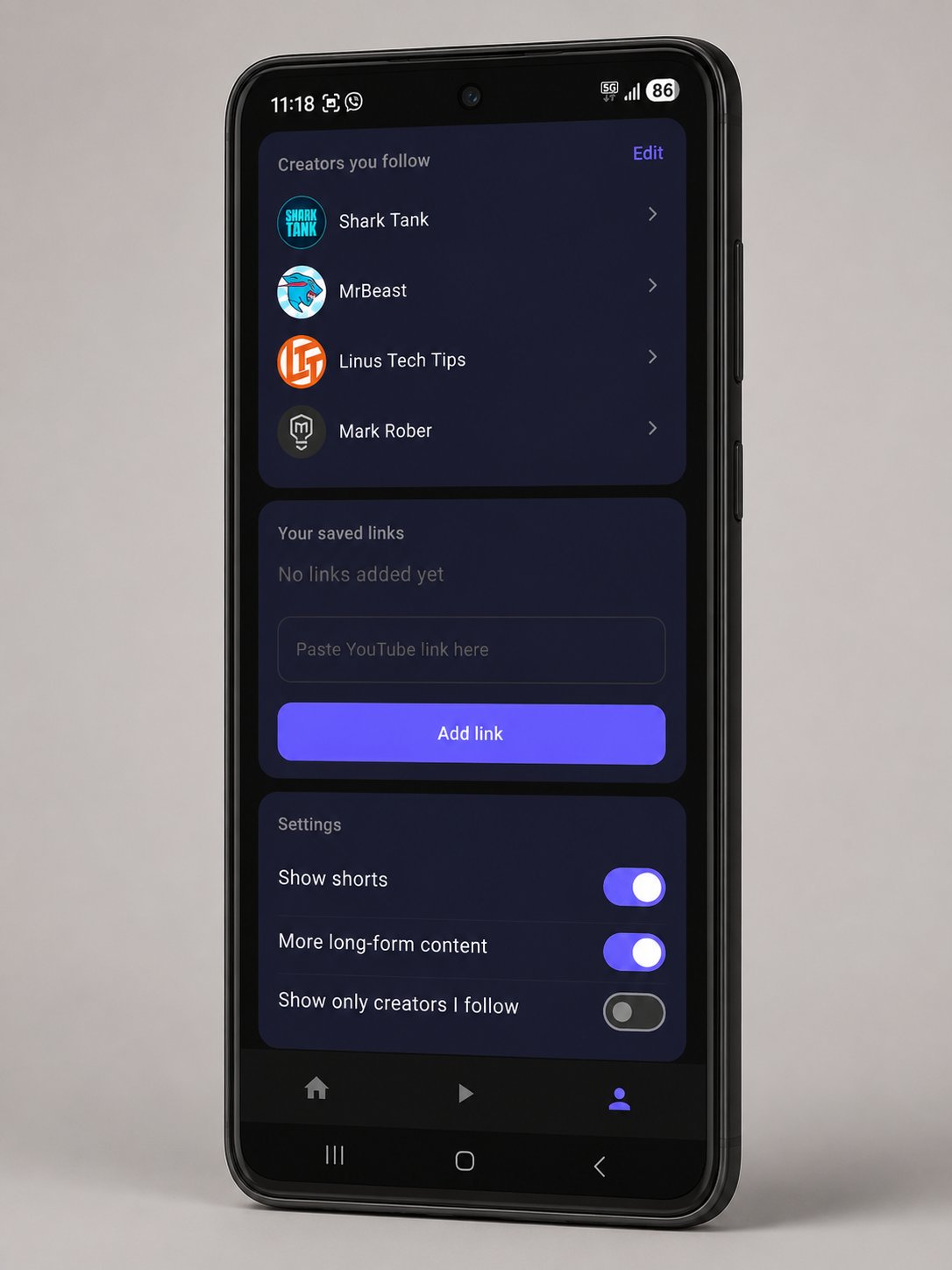 Profile & Settings
